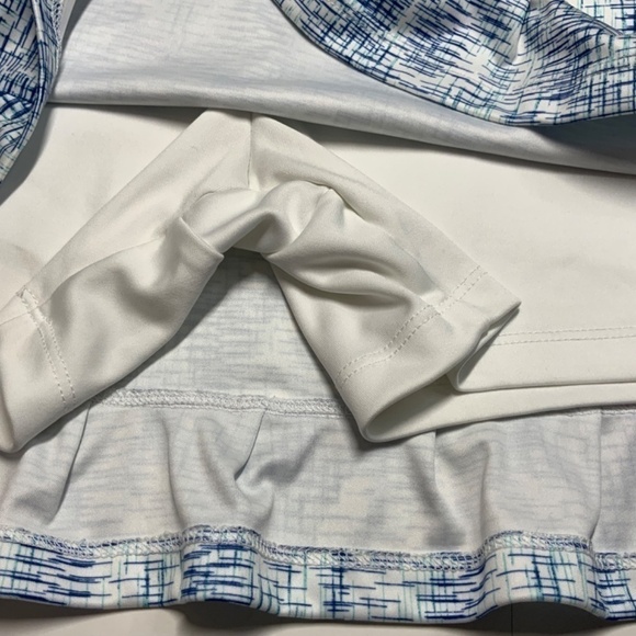 Izod Golf Ruffle Hem Skort with Side Pockets Easy Care Polyester Stretch US Sz L - Picture 9 of 11